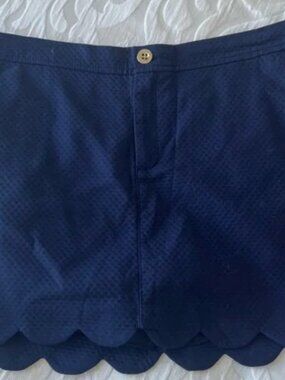 Lilly Pulitzer scalloped skort skirt Sz 12 Summer Beach Travel